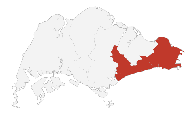 singapore east map