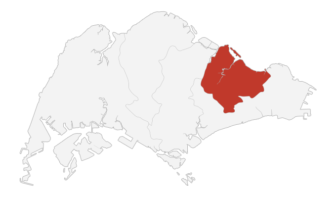 singapore northeast map